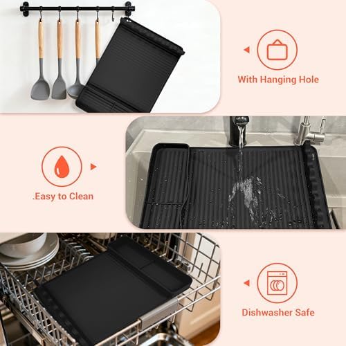 Silicone Grill Mat for Blackstone Griddles 2 Pack, Black - Image 4