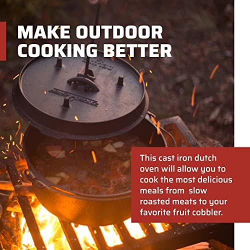 Camp Chef Cast Iron Dutch Oven, Pre-Seasoned, 9.33 qt - Image 2