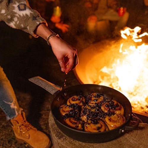 GSI Outdoors Guidecast Cast Iron Cookset, 10 in Frypan, Lid & Griddle - Image 7