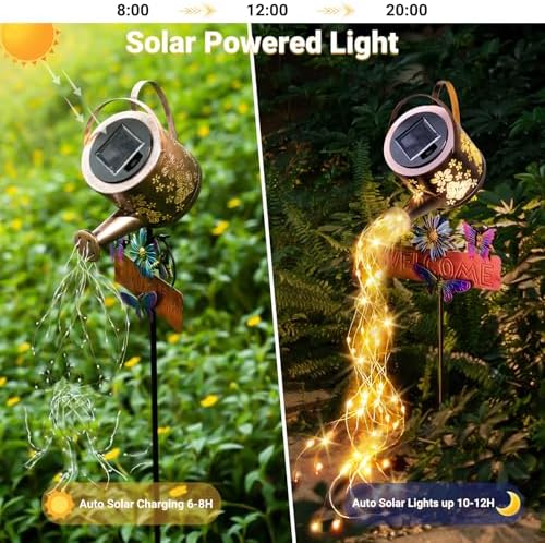 Solar Watering Can Light, Solar Lights Outdoor Decor, Garden Decor Lights - Image 3