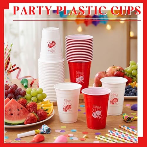 LemonRoad 50 Pcs Lucky in Love Bachelorette Party Plastic Cups 16oz - Image 2
