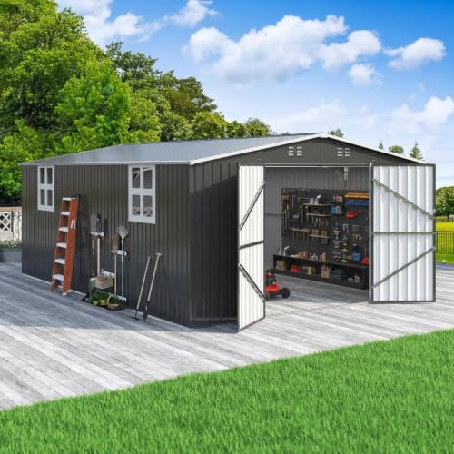 Polar Aurora 12x18 FT Outdoor Storage Shed - Image 2
