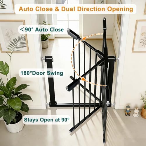Fairy Baby 22.8"-25.5" Narrow Baby Gate for Small Stairs/Doorways/Hallways - Image 5