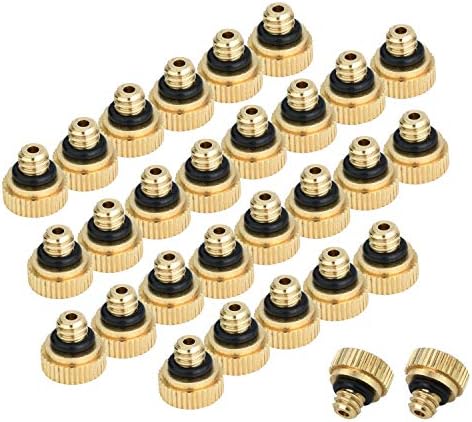 Brass Misting Nozzles for Garden Cooling System 0.012" 10/24 UNC (30 PCS) - Image 3