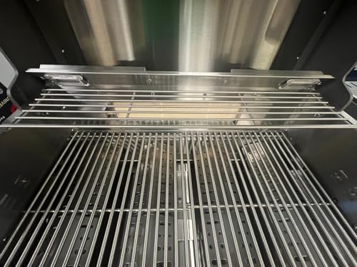 Mont Alpi 27.5"W x 6.0"D Replacement Premium Heavy Duty Stainless Steel Warming Rack for MA-957RS / MA-957FCRS and Black MA-957 / MA-957FC Compact 70"W x 24"D Outdoor Kitchen Island BBQ Grill Models by MontAlpi