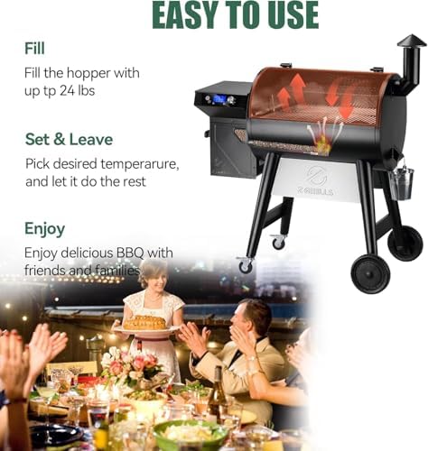 Z GRILLS 7002C Outdoor BBQ Grill, 697 sq in, PID 3.0 - Image 7