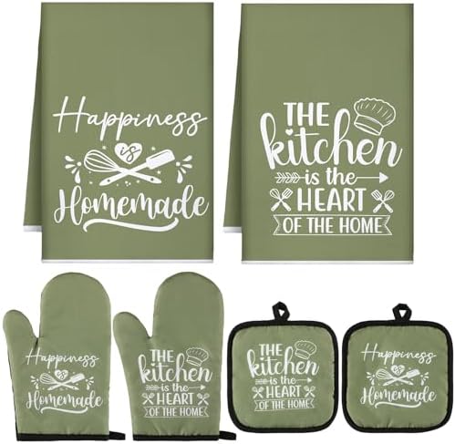 Sratte 6 Pcs Kitchen Decor Accessories Set, Kitchen, Green by Sratte