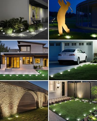 btfarm 4 Pack Solar Lights Outdoor Waterproof, 8 LED Solar Ground Lights - Image 7
