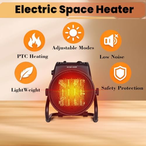 Outdoor Heaters for Patio, 1500W Electric Garage Heater, Black - Image 4