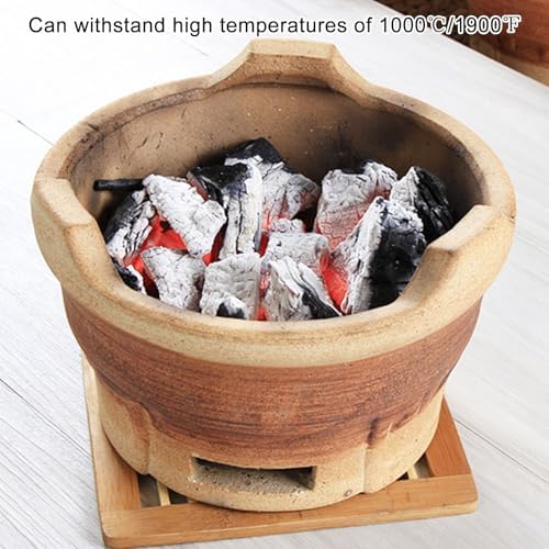 Clay Charcoal Stove for Outdoor Cooking, Camping Barbecue Stove, Traditional Portable Grill, Outdoor Cooking Accessories for Picnics and - Image 4
