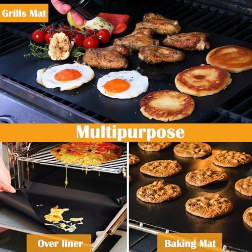 Dailyart Grill Mats for Outdoor Grill, Grill Mat Non Stick Set of 5 - Image 6