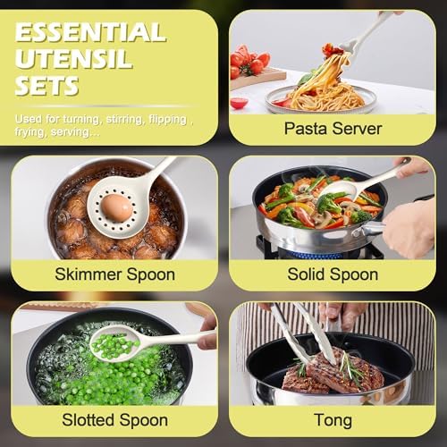 Homikit Kitchen Utensils Set, 15pcs Silicone Cooking Utensil with Holder - Image 4