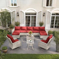 Outdoor Patio Furniture Set PE Wicker Rattan Outdoor Sectional Sofa by MuphyersPatioFurniture