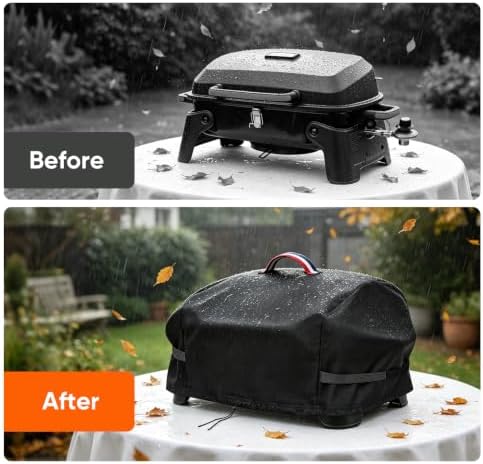 Grill Cover for Megamaster 1-Burner Portable Gas Grill 820-0065C - Image 5