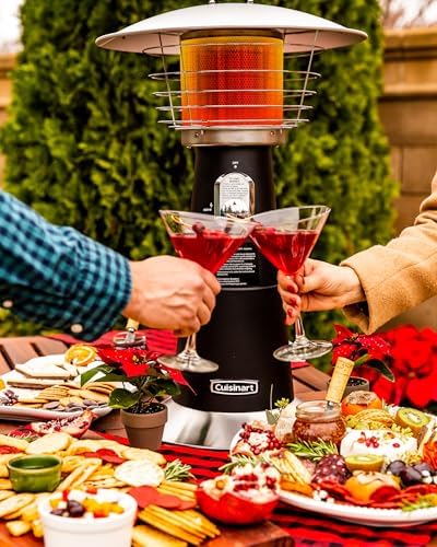 Cuisinart Patio Heater, Tabletop, Anti-Tilt Safety Switch, 11,000 BTU, Gray - Image 7