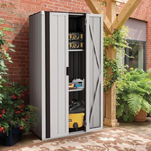 AECOJOY Outdoor Storage Cabinet Waterproof, 70" Vertical Tall with Base by AECOJOY