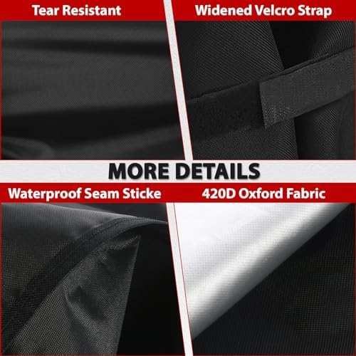 7152 Grill Cover for Weber Performer Deluxe 22 Inch Charcoal Grills, Waterproof BBQ Grill Cover, Fade Resistant and Tear Resistant - Image 3