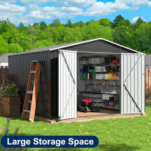 AirWire 10x10 FT Outdoor Storage Shed - Image 4