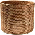 Rattan Woven Basket, Reusable Large Capacity Home Organizer by Unknown