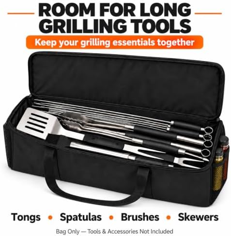 23.6-Inch Grill Utensil Storage Bag for Camping, 900D Oxford - Image 2