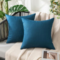 MIULEE Decorative Outdoor Pillow Covers Waterproof 20x20 Blue by MIULEE