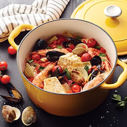 Tramontina Bestow Enameled Cast Iron 5.5-Qt Round Dutch Oven Pot with Lid - Image 4