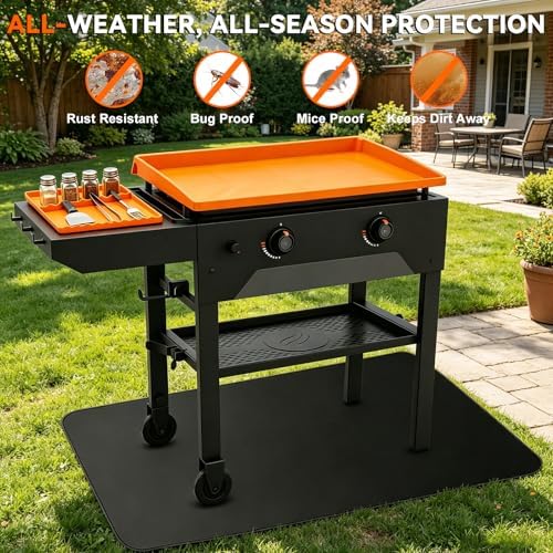 Silicone Grill Mat Set for Blackstone 36" Griddle – 36" Edge-to-Edge Griddle Mat, 16" Tool Mat & 70" Floor Mat, Heat Resistant, Waterproof, Helps Protect Griddle from Rust & Bugs, Keeps Decks Clean - Image 6