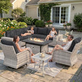 Outdoor Patio Furniture Set PE Wicker Rattan Outdoor Sectional Sofa by MuphyersPatioFurniture