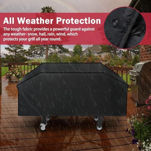 iCOVER 36 inch Griddle Cover for Blackstone, Waterproof Flat Top Grill Cover, Fits Camp Chef, Blackstone 1528 & 4 Burner Griddle - Image 7