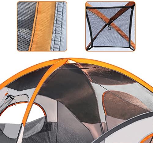 Amazon Basics Camping Tent, 3-Season Dome Design with Rainfly - Image 4
