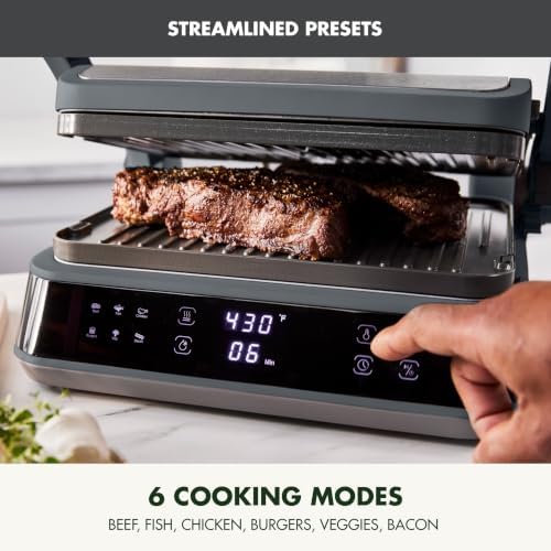 GreenPan Advanced Grill & Griddle, PFAS-Free Ceramic Nonstick, Graphite - Image 6