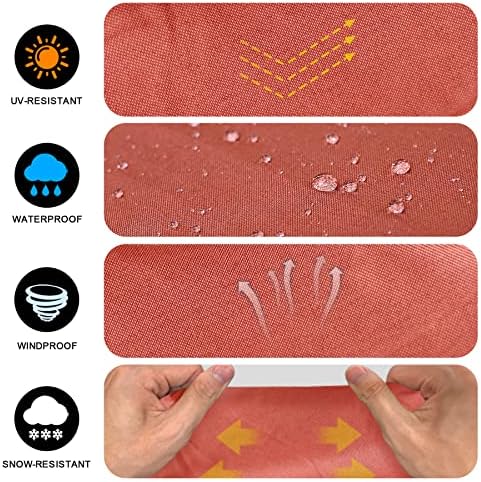 M COMNOVA OUTDOORS 28 Inch Griddle Cover - Blackstone Pro Series Compatible, Heavy Duty Waterproof, Orange - Image 7