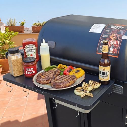 Utheer Folding Front Shelf for Traeger Woodridge Pro/Elite, Ironwood/XL - Image 2