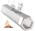 12" Smoke Tube for Pellet Smoker, Basic Version No Accessories Included, 5 Hours Billowing Smoke Hot & Cold Smoking, Stainless Steel Wood Chip Smoking Tube for Gas & Charcoal BBQ Grills by LOVEERCT
