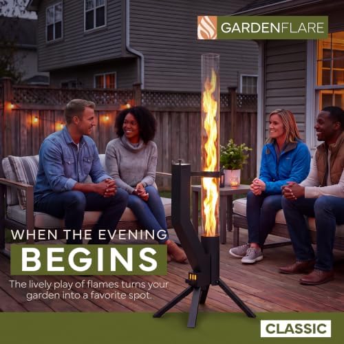 Wood Pellet Patio Heater & Pellet Fire Pit, Stainless Steel, 51in, Black - Image 3
