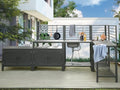 Domi 5-Piece Outdoor Kitchen Island with Storage, Aluminum Kitchen Islands Stainless Steel Sink w/Faucet, Corner Bar Storage Cabinet, Outdoor Kitchen with Protective Cover for Deck, Patio by domioutdoorliving