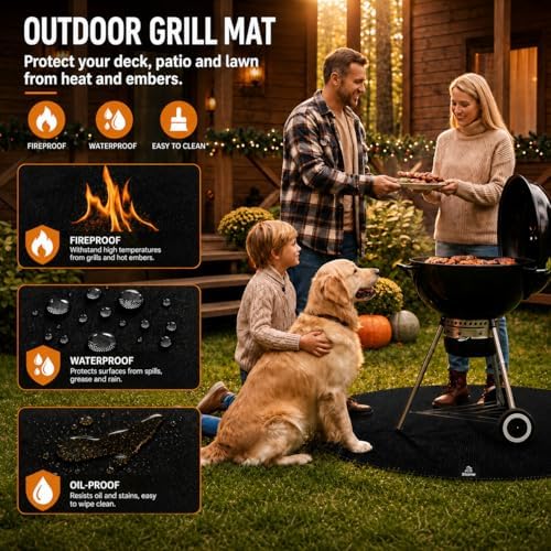 36" Round Fire Pit Mat for Solo Stove Bonfire - Image 3