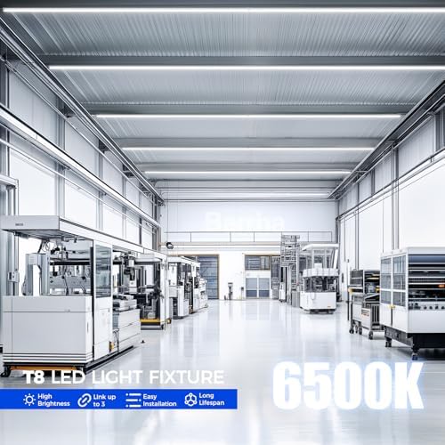 Barrina T8 LED Shop Lights 8FT, 100W 15000LM 6500K, High Output, 10 Packs - Image 4