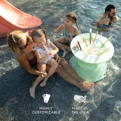 Ledge Lounger Pool Side Table, Ice Bin in Pool Table with Lid - Image 5