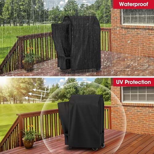 Unicook Waterproof Pellet Smoker Cover Compatible with Pit Boss Lexington - Image 7
