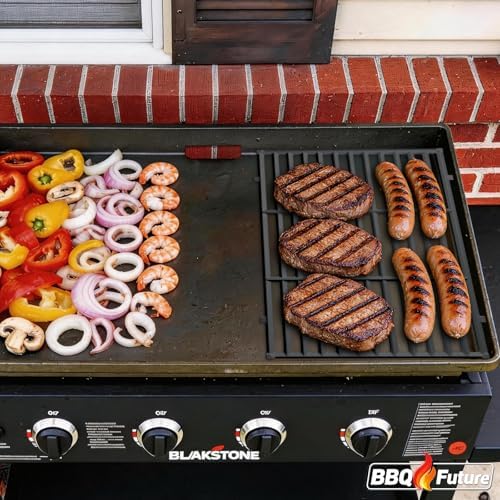 Cast Iron Grill Grate for Blackstone 36 Inch, Perfect Sear Marks & Heat Retention, Durable Steak Cooking Grate for Blackstone 1554 1825 1565 1836 1841 1863 1866 1899 1984 4 Burner Outdoor Grilling - Image 6