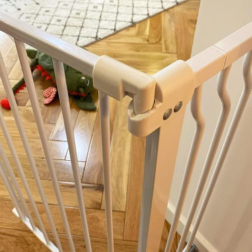 BalanceFrom 29.1-43.3" Easy Walk-Thru Baby and Pet Safety Gate with Hold-Open and Auto-Close – Adjustable Steel Barrier for Stairs, Doorways, and Hallways, No Drilling Installation - Image 5