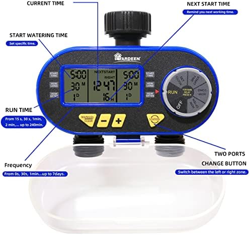 Sprinkler Water Timer with Rain Delay Function for Garden Hose - Image 4
