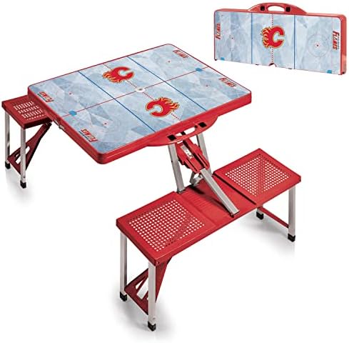 NHL New Jersey Devils Portable Folding Picnic Table with Seating for 4 - Image 4