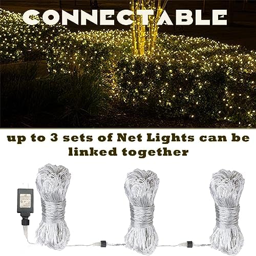 LED Net Lights, 360L 12×12 FT Outdoor Mesh Lights for patio, Pergolas - Image 4