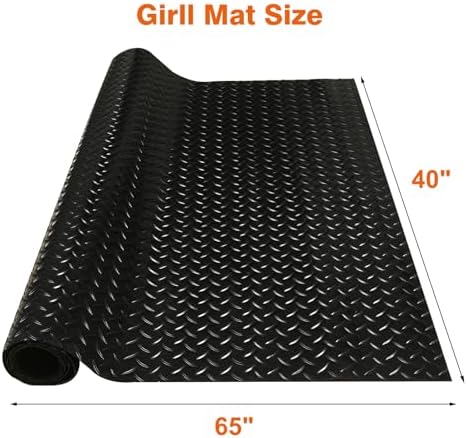 No Curled Edges 65"*40" Under Grill Mats for Outdoor Grill - Image 2