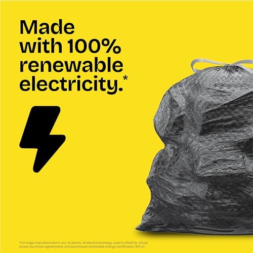 Glad Large 30 Gallon Trash Bags, Clorox Mountain Air Heavy Duty Garbage Bags, Forceflex with Drawstring, 25 Count (Packaging May Vary) - Image 6