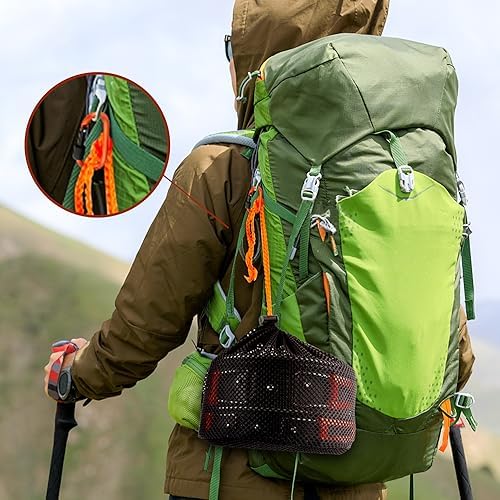 Gutsdoor Camping Cookware Set Camping Gear Campfire Utensils Non-Stick Cooking Equipment Lightweight Stackable Pot Pan Bowls with Storage Bag for Outdoor Hiking - Image 7