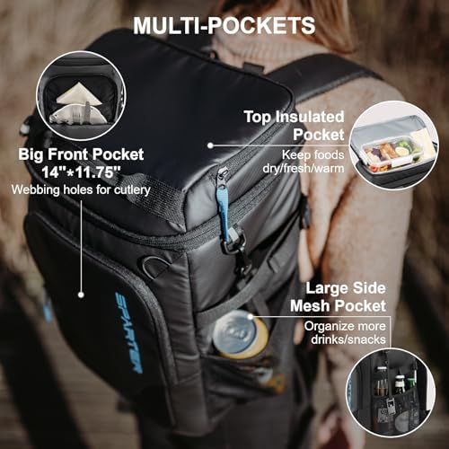 SPARTER Backpack Cooler Insulated 33/49 Can Leakproof Waterproof Bag Beach - Image 4