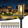 JEJOT Solar Pathway Lights Outdoor Waterproof, 12 Pack Solar Walkway Lights by JEJOT